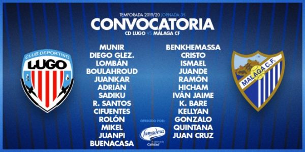 Lista de convocados del Málaga CF