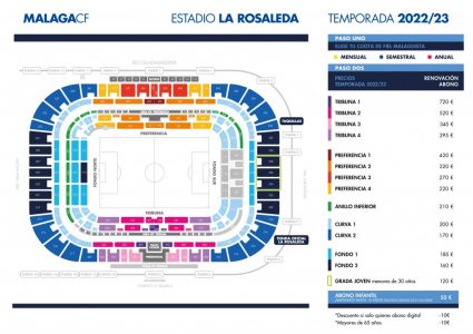 Málaga CF: «Campaña de abonos Temporada 2022/2023»